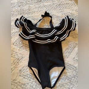 Janie and Jack Black and White Swimsuit